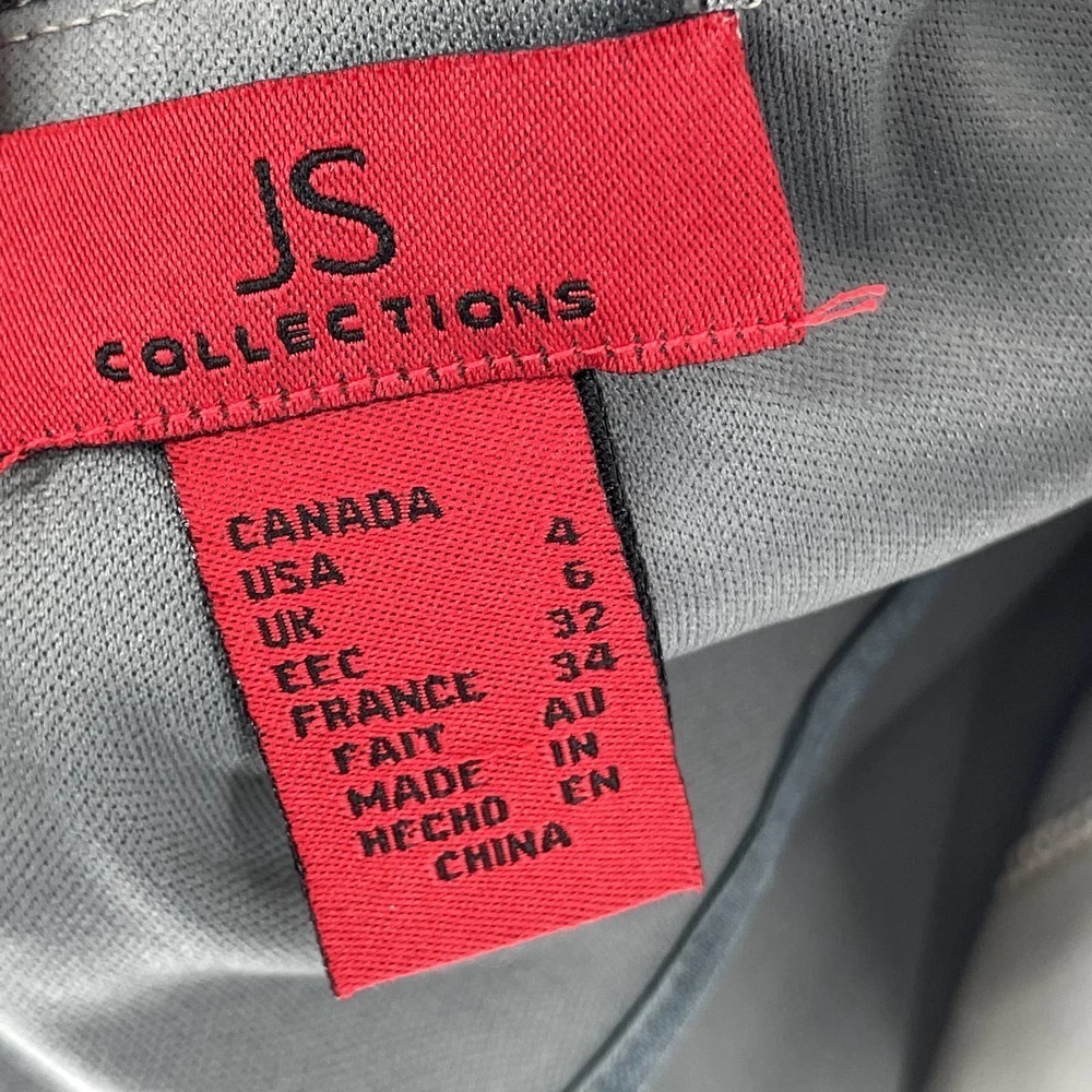 Js Collections Two Blue Gray Sequined Jacket And … - image 8